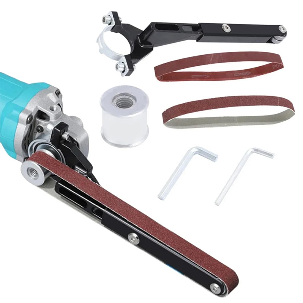 Serplex Belt Sander Attachment, SBelt Sander Attachment for Angle Grinder for 100MM/125MM Grinding Disk Angle Grinder Serplex Belt Sander Attachment, SBelt Sander Attachment for Angle Grinder for 100MM/125MM Grinding Disk Angle Grinder